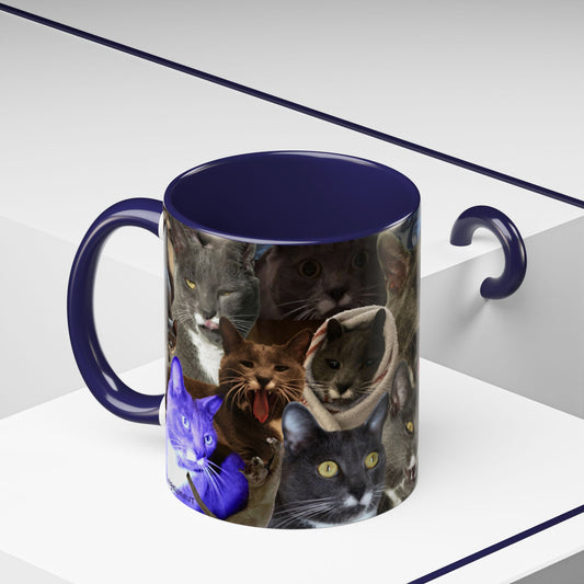 Mochi Cat Collage Mug Small (11oz)