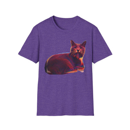 Retro Neon Mochi Cat - Graphic T-Shirt