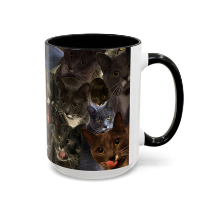Mochi Cat Collage Mug Large (15oz)