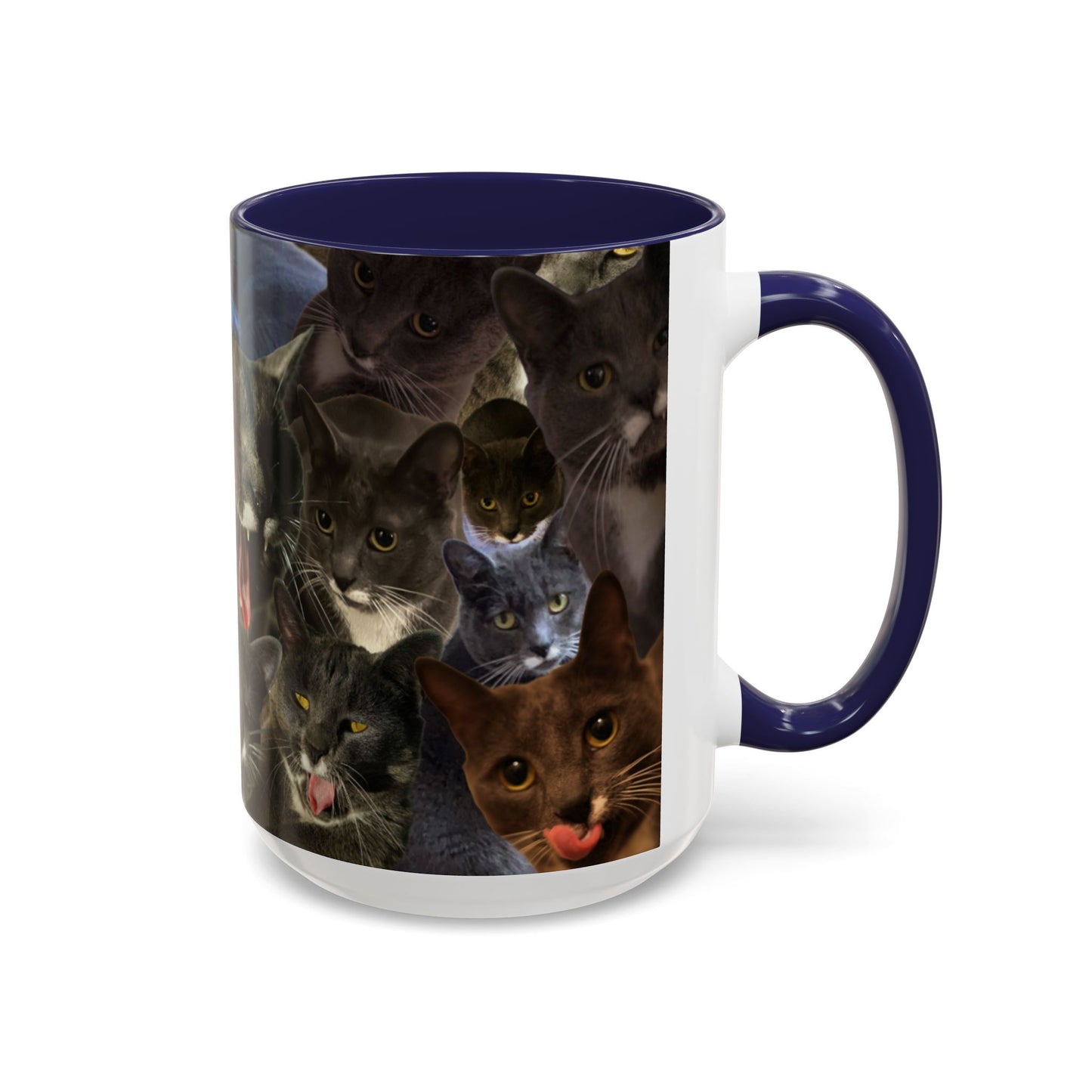 Mochi Cat Collage Mug Large (15oz)
