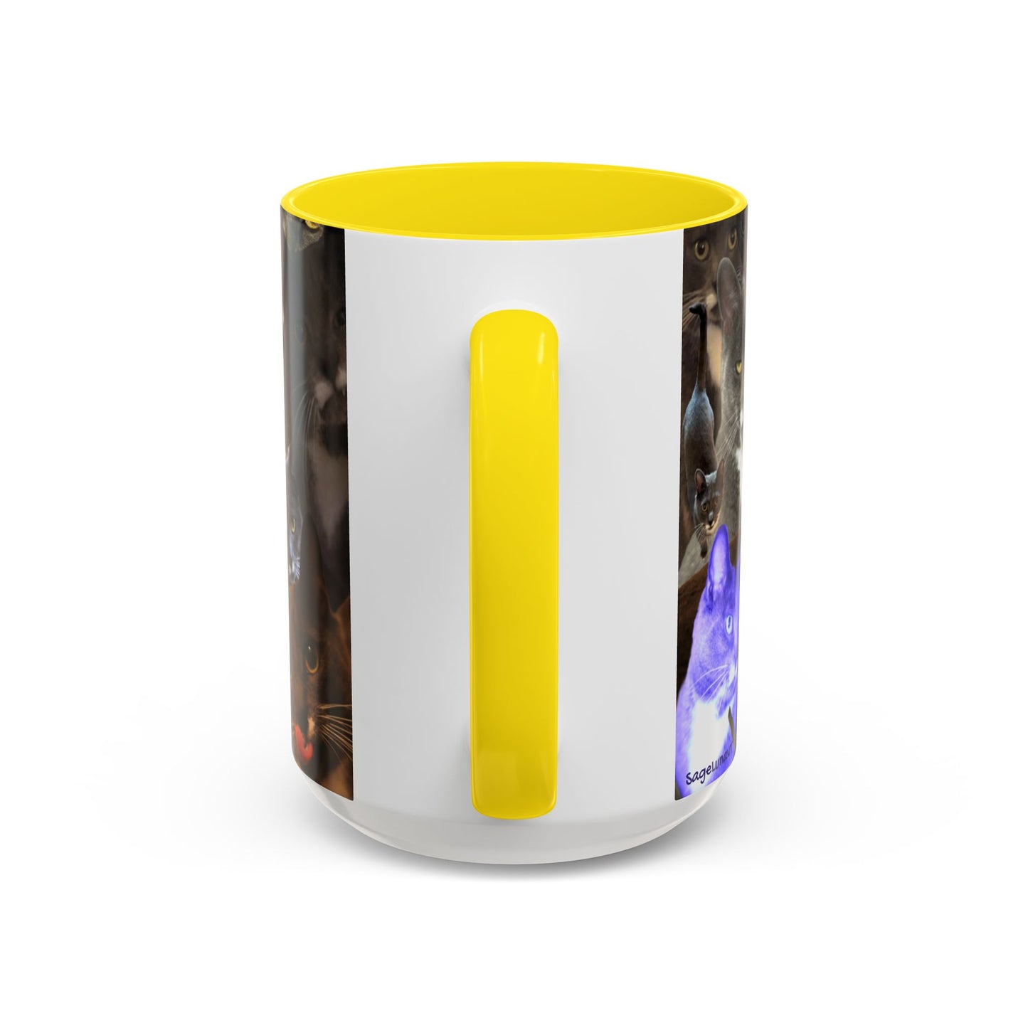 Mochi Cat Collage Mug Large (15oz)