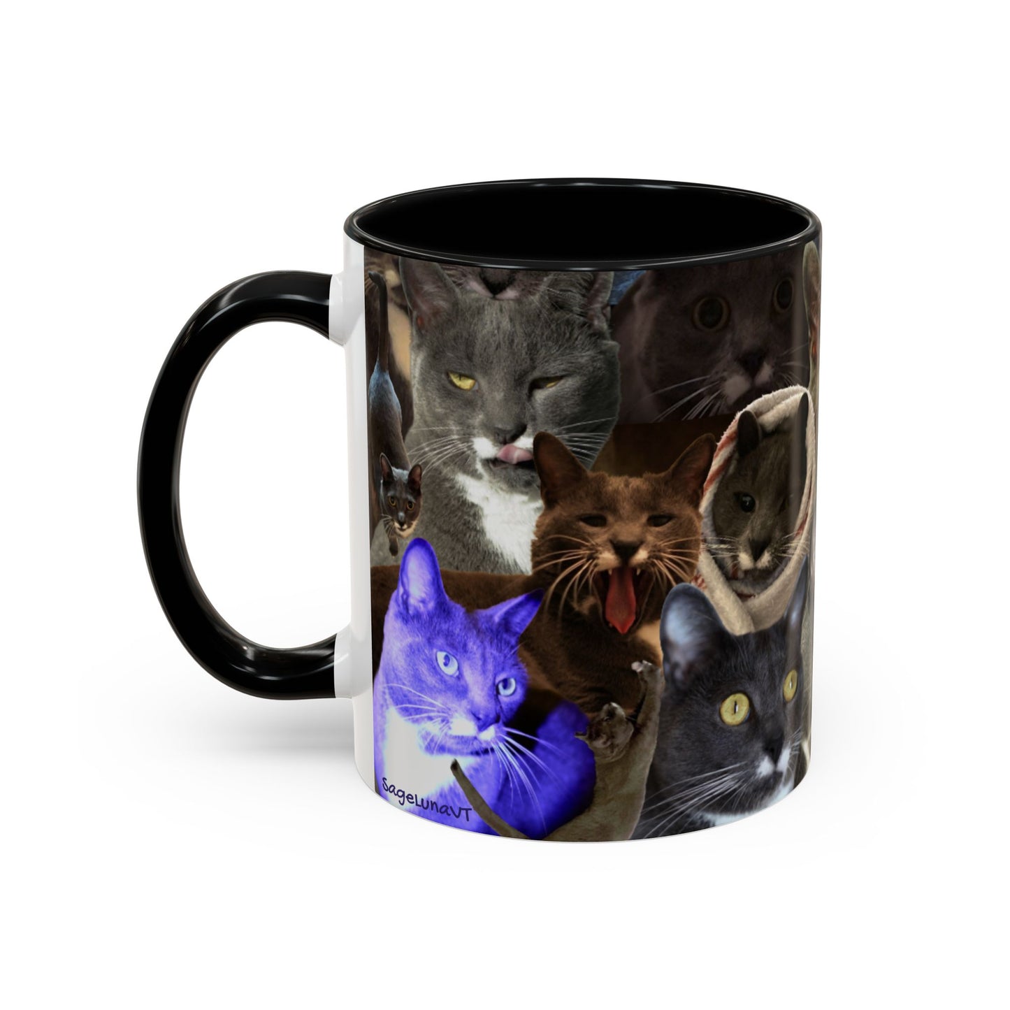 Mochi Cat Collage Mug Small (11oz)