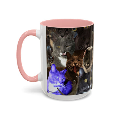 Mochi Cat Collage Mug Large (15oz)