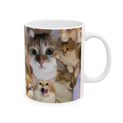 Buttercup Collage Ceramic Mug — Small (11oz)