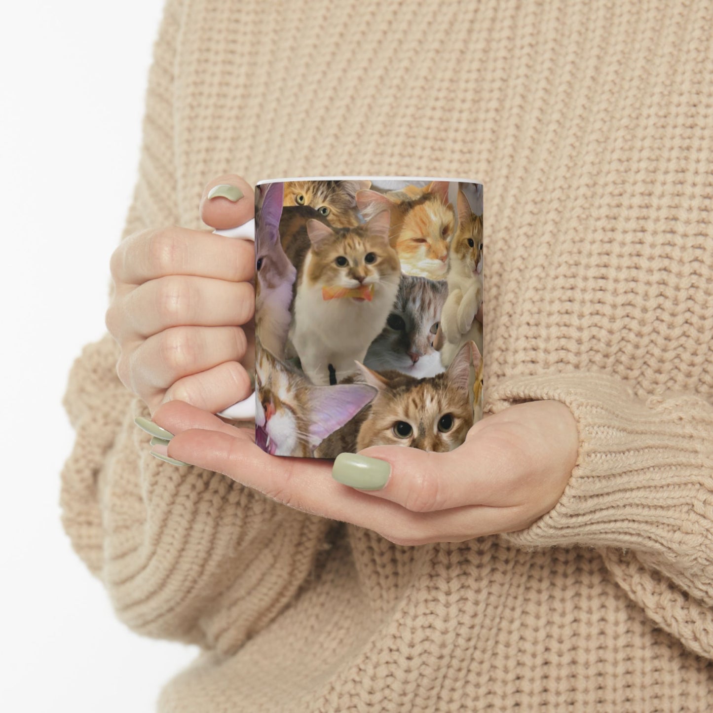 Buttercup Collage Ceramic Mug — Small (11oz)