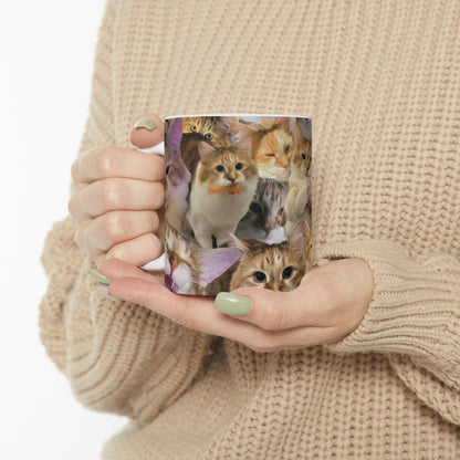 Buttercup Collage Ceramic Mug — Small (11oz)