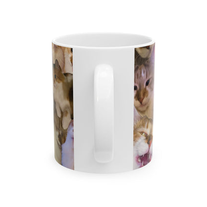 Buttercup Collage Ceramic Mug — Small (11oz)