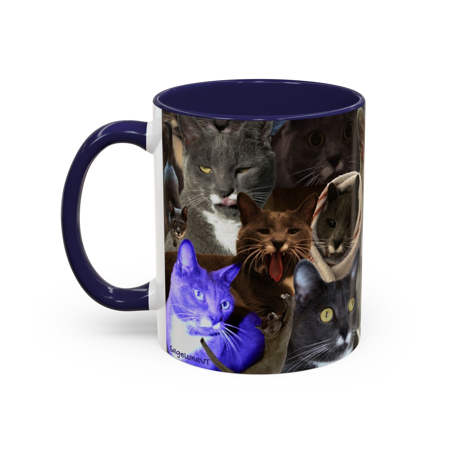 Mochi Cat Collage Mug Small (11oz)