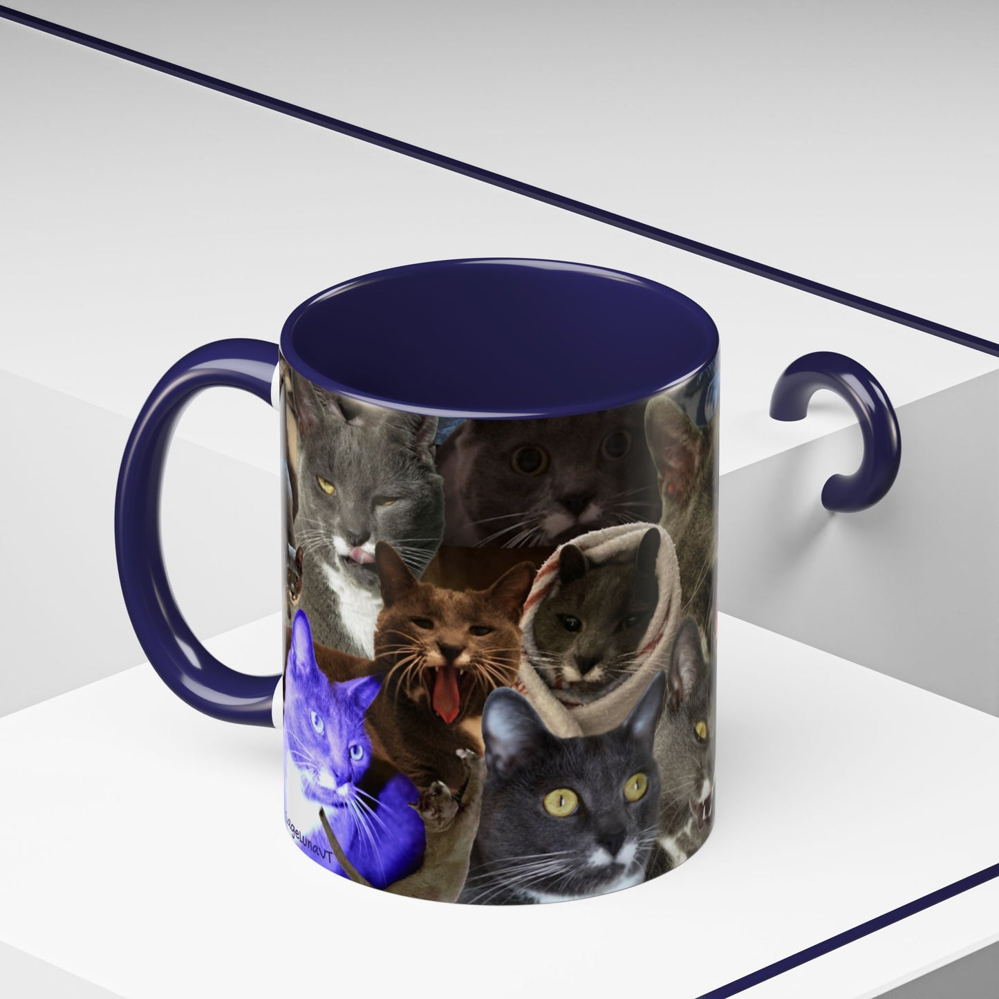 Mochi Cat Collage Mug Small (11oz)
