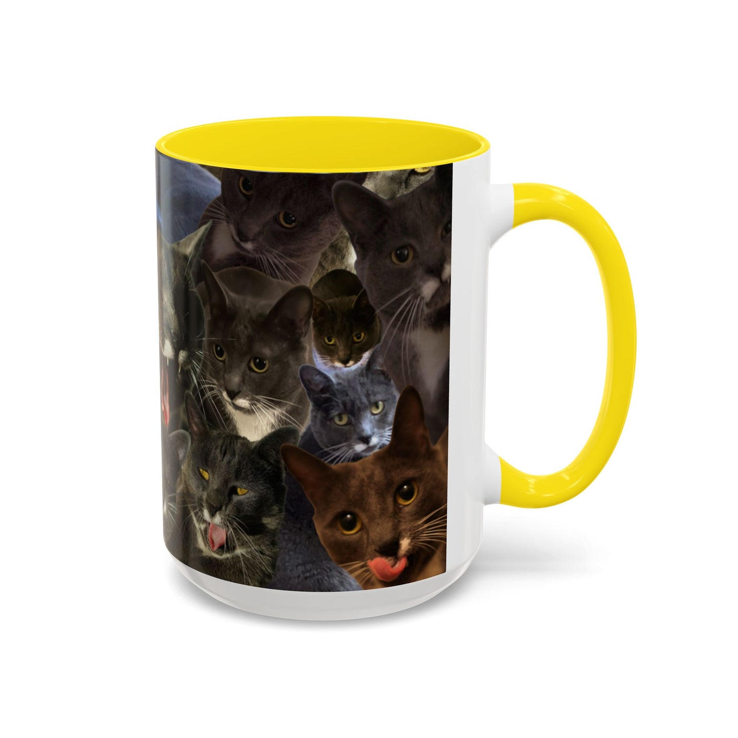 Mochi Cat Collage Mug Large (15oz)