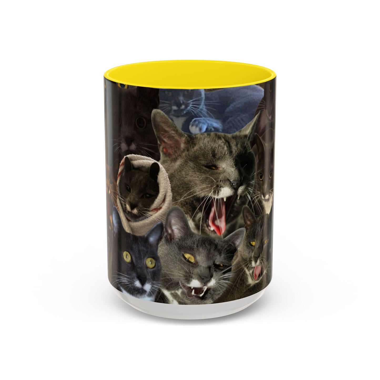 Mochi Cat Collage Mug Large (15oz)