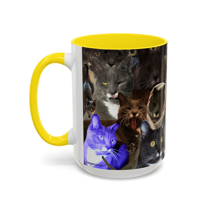 Mochi Cat Collage Mug Large (15oz)